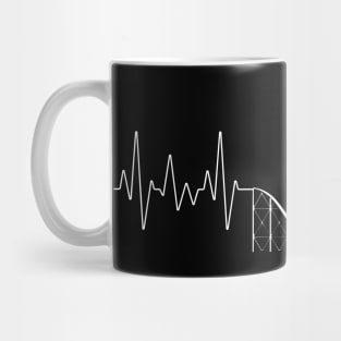 Roller Coaster Heart Beat Mug